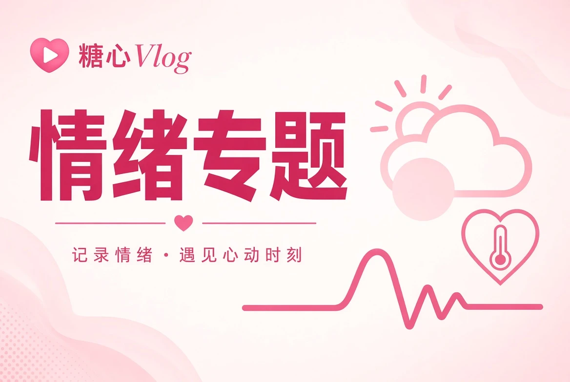 糖心Vlog心情笺主题画面
